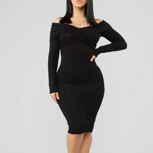 Fashion Nova Crossed My Mind Midi Dress